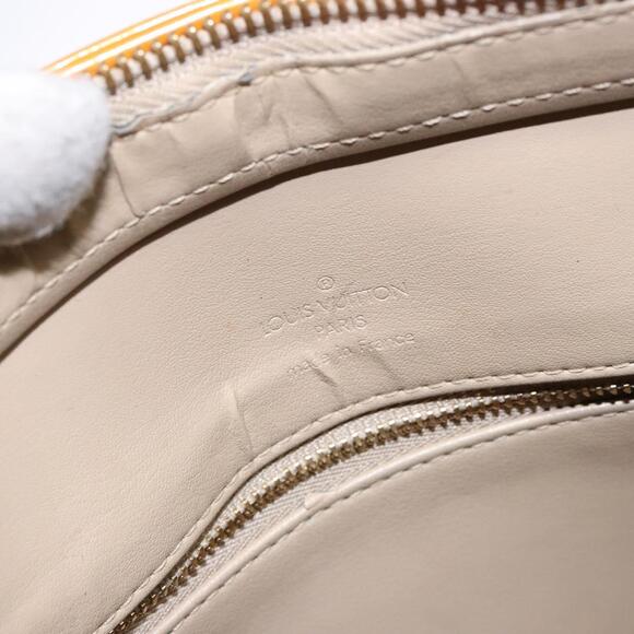 LOUIS VUITTON Monogram Vernis Houston Hand Bag Beige M91004 - Picture 10 of 16